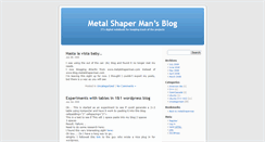 Desktop Screenshot of blog.metalshaperman.com