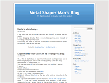 Tablet Screenshot of blog.metalshaperman.com